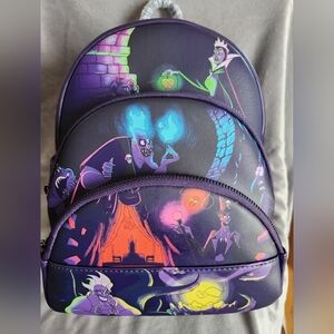Disney Villains Multi-Color Backpack Loungefly